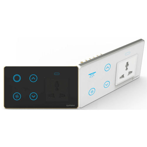 4M Zigbee Glass Panel With 4-Switch + 16A Plug - Image 2